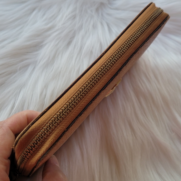 Vivienne Westwood Orb Brown Leather Zip-Around Long Wallet - Picture 8 of 17